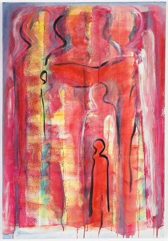 Roberto Torregiani, tempera on canvas, signed and dated 2002 verso.