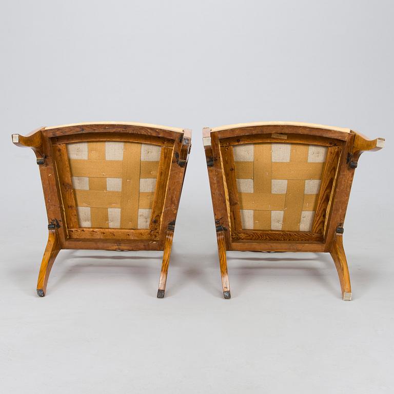 A pair of Baltic Empire armchairs from first half of the 19th century.