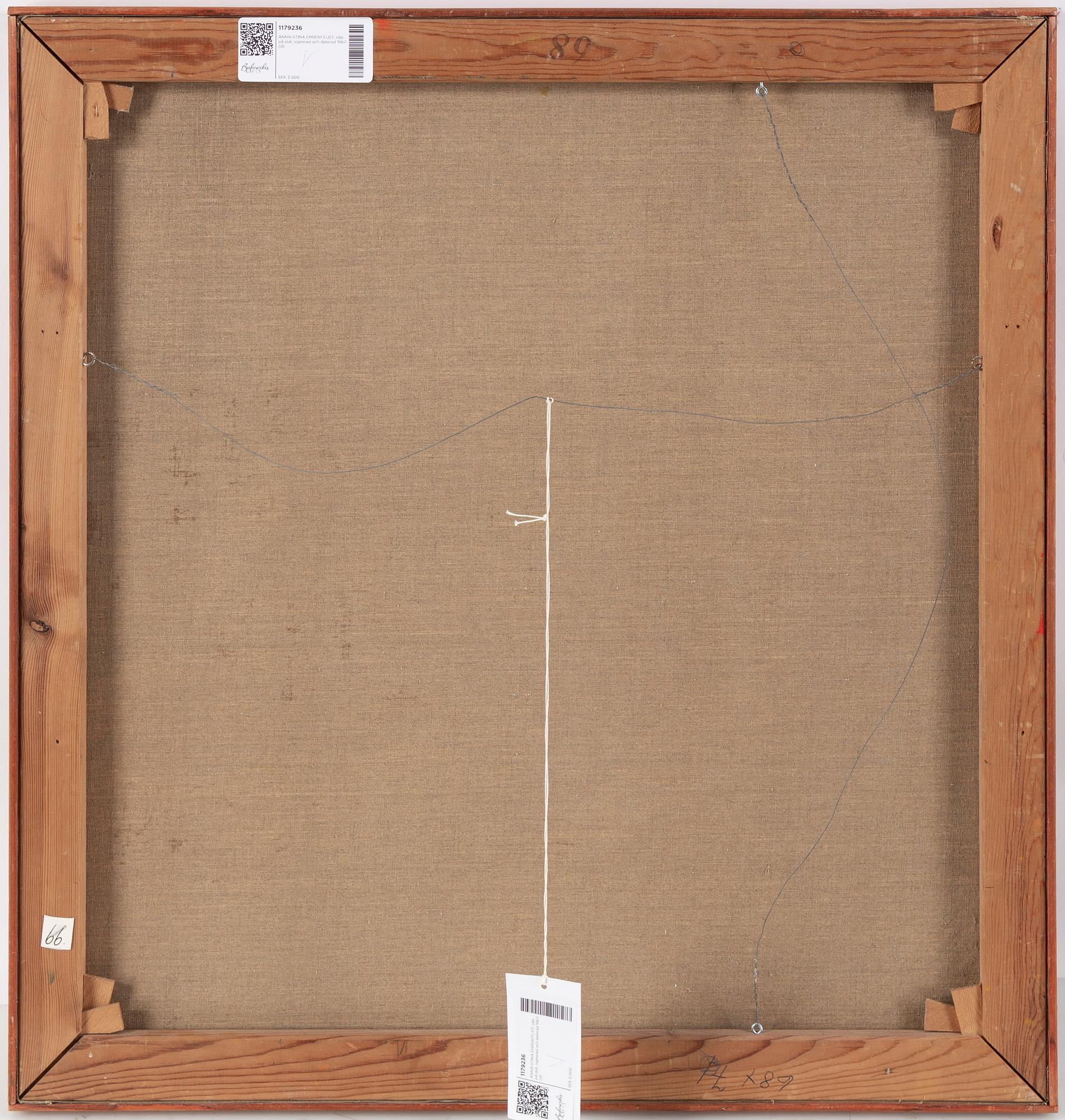 ANNA-STINA EHRENFELDT, signed painting 1967.