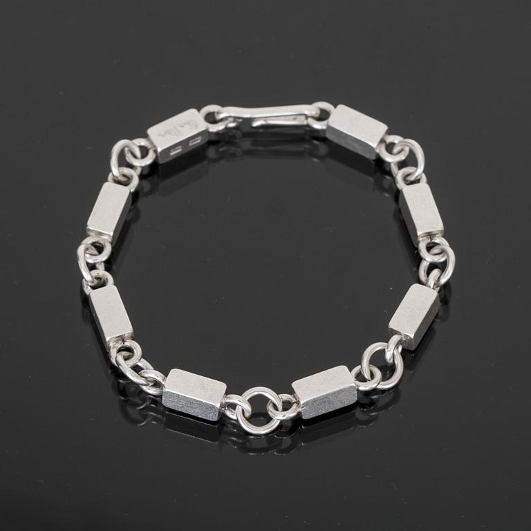 ARMLÄNK, silver. Wiwen Nilsson, Lund 1962. Vikt ca 25 gram.