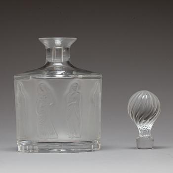 KARAFF, glas. Lalique. Frankrike. 1900-talets slut.