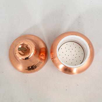 A Krögarhuset 1970s copper ice pail.