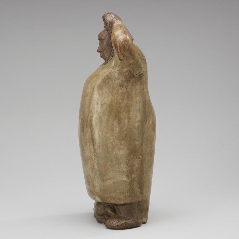 An Åke Holm stoneware sculpture, Höganäs 1950's.