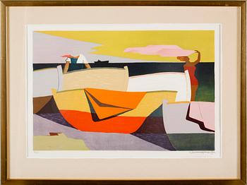 WALDEMAR LORENTZON, färglitografi, signerad, numrerad 8/360.