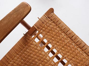 Hans J. Wegner, fåtöljer, ett par, CH27, Carl Hansen & Søn, Danmark 1950-60-tal.
