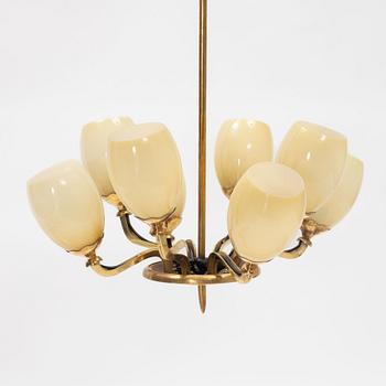 Paavo Tynell, a model 1382 ceiling lamp, Taito Oy or Idman, 1940's.