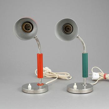 LAMPOR, 2 st, funkis, 1940-tal.