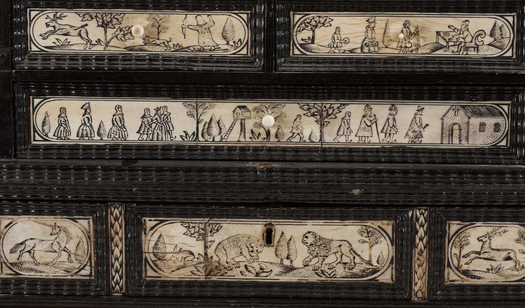 A Swedish cabinet from the late 17th century.