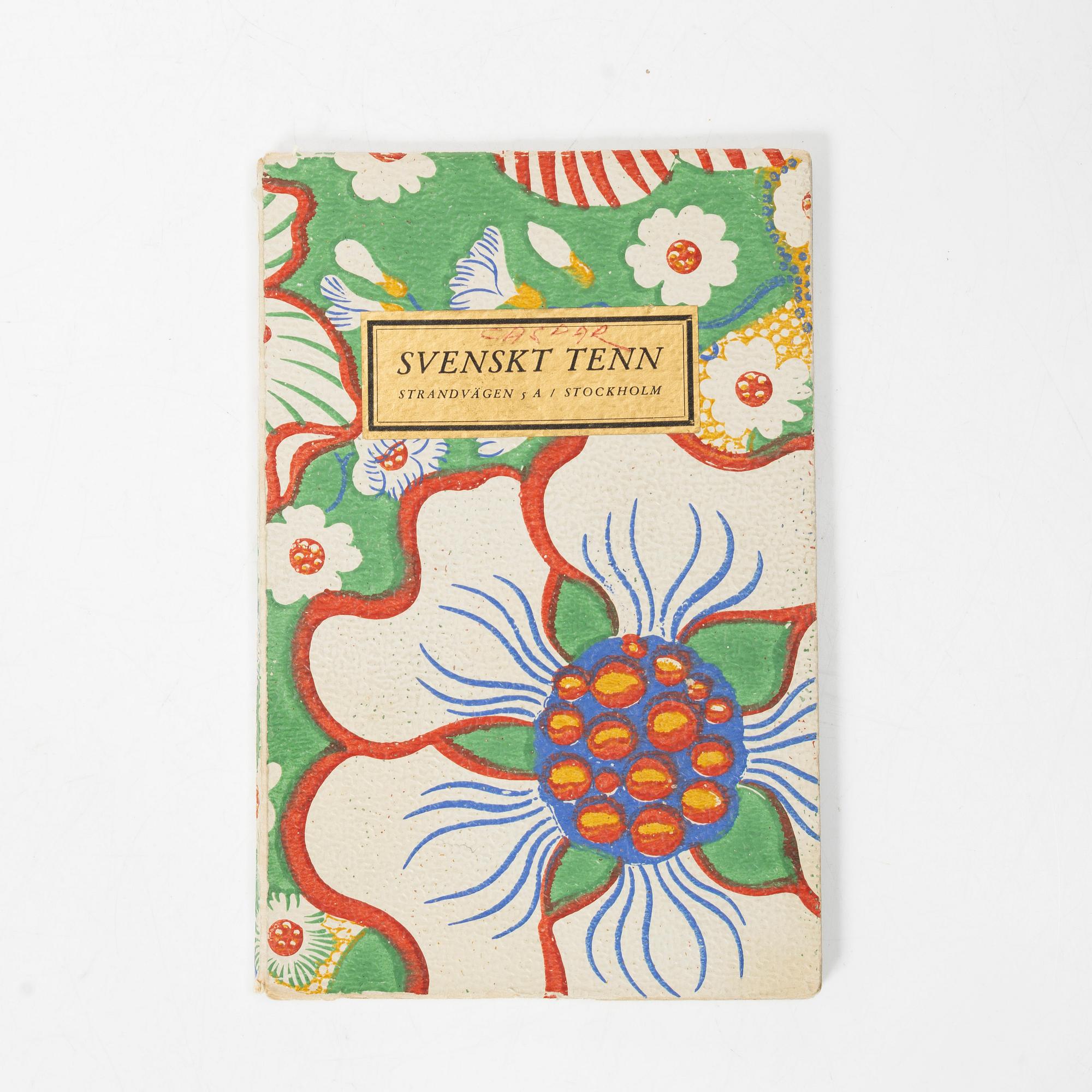 Firma Svenskt Tenn, a catalogue, 1950s.