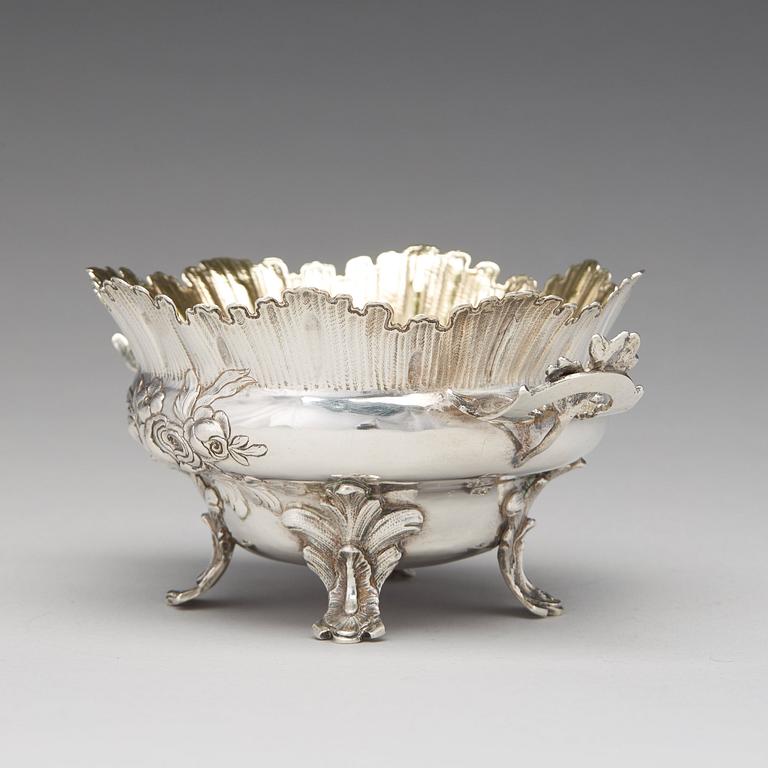 A Swedish Rococo silver bowl, mark of Pehr Zethelius, Stockholm 1770.