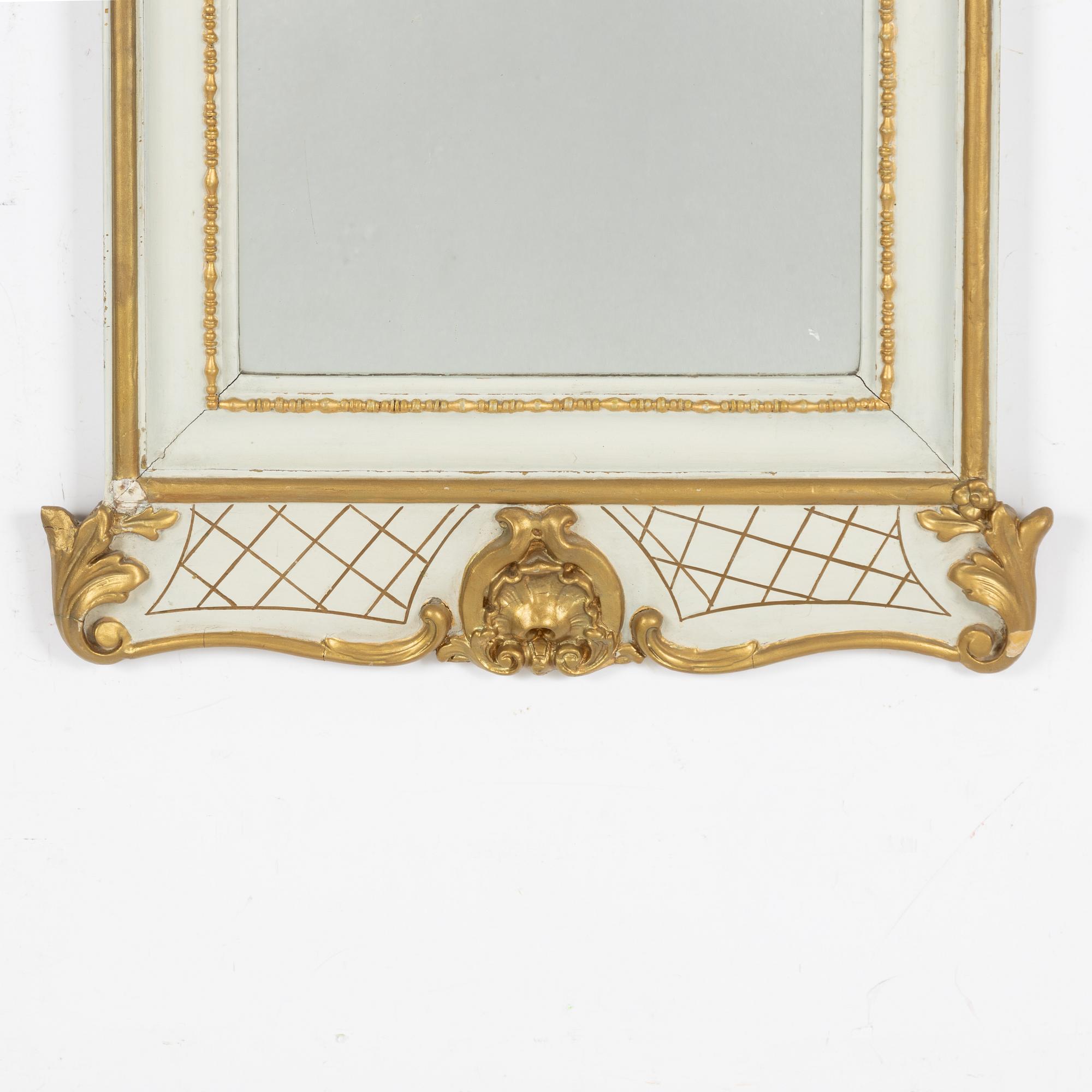 A neo rococo mirror, second half of the 19th century.