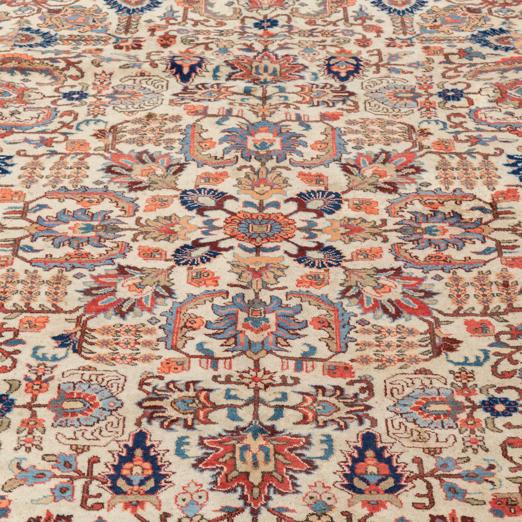 A carpet, semi-antique Tabriz,  342 x 231 cm.