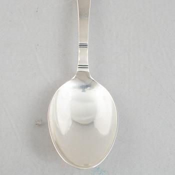 Jacob Ängman, besticksservis, 50 delar, silver,   "Rosenholm", GAB, Stockholm, 1965-1990.