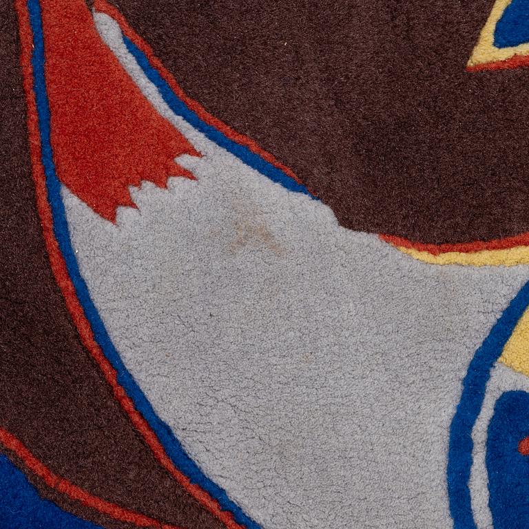 Beverloo Corneille, after, a tufted 'Elégie d'un étè' carpet, diameter 210 cm.