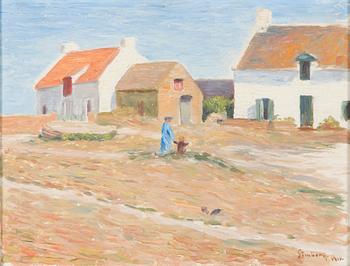 Hugo Simberg, Village view.