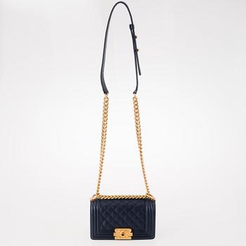 CHANEL Blue Caviar Small Boy Bag.