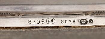 LJUSSTAKAR, ett par, silver. Svenska importstämplar, 1900-tal.