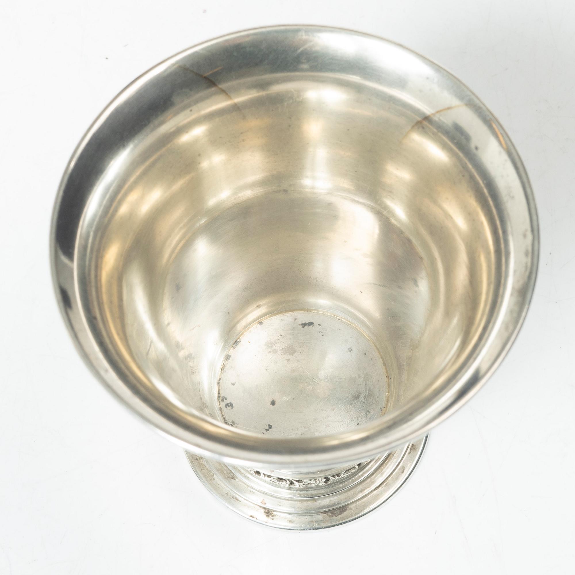 K Anderson, bägare, silver, Stockholm 1931.