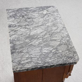 Bedside tables/cabinets, a pair, Neo-Renaissance, late 19th century.