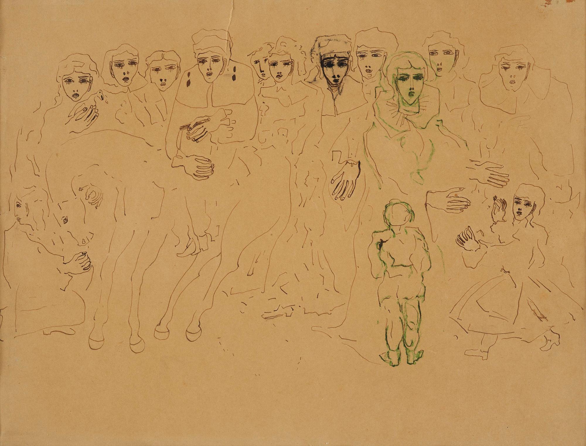 Carl Fredrik Hill, Figures and horse.