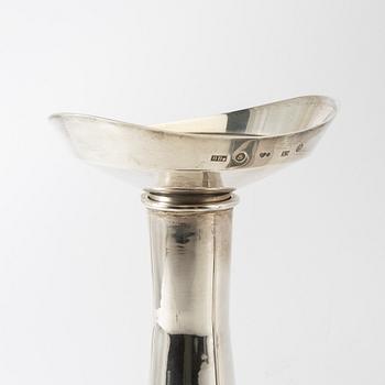 Bertil Berggren Askenström, ljusstakar ett par, silver, Stockholm, 1972.