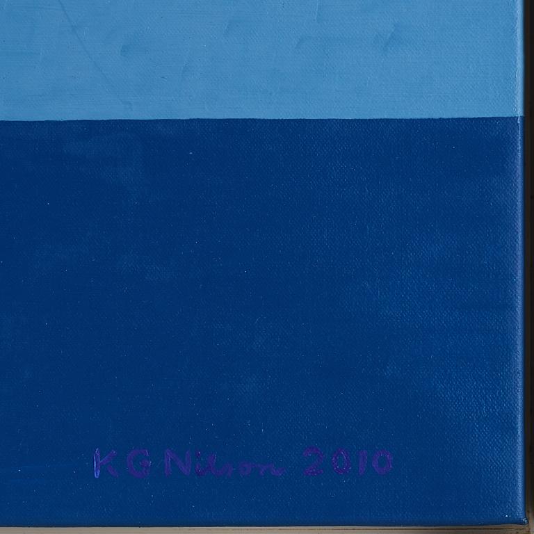 KG NILSON, oil on canvas signed and dated 2010.