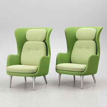 Jaime Hayon, a pair of "Ro JH1" armchairs, Republic of Fritz Hansen, 2016.