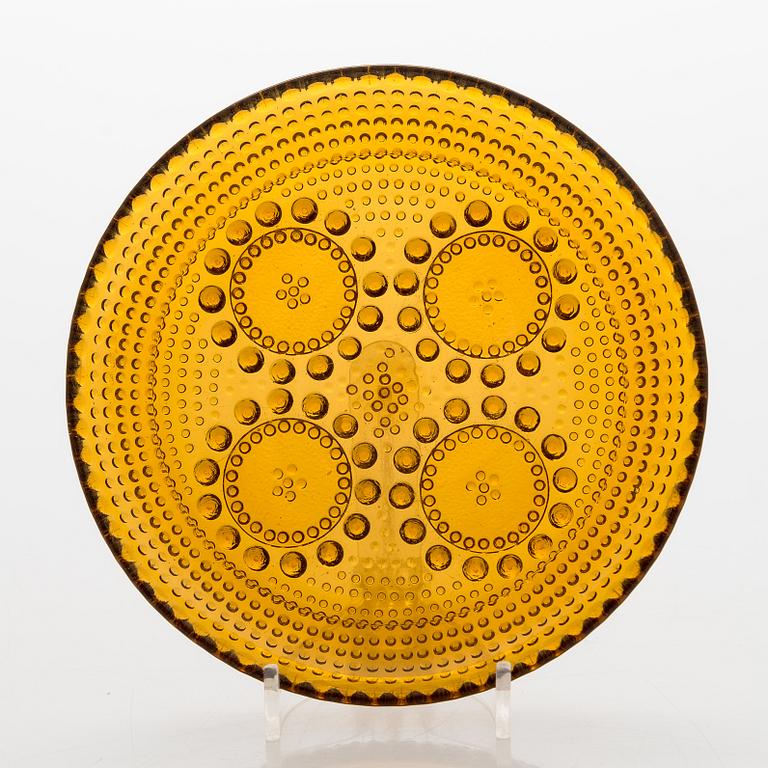 Nanny Still, servisdelar, 19 st, glas, "Grapponia", Riihimäen Lasi, Finland. Serien formgiven 1968.