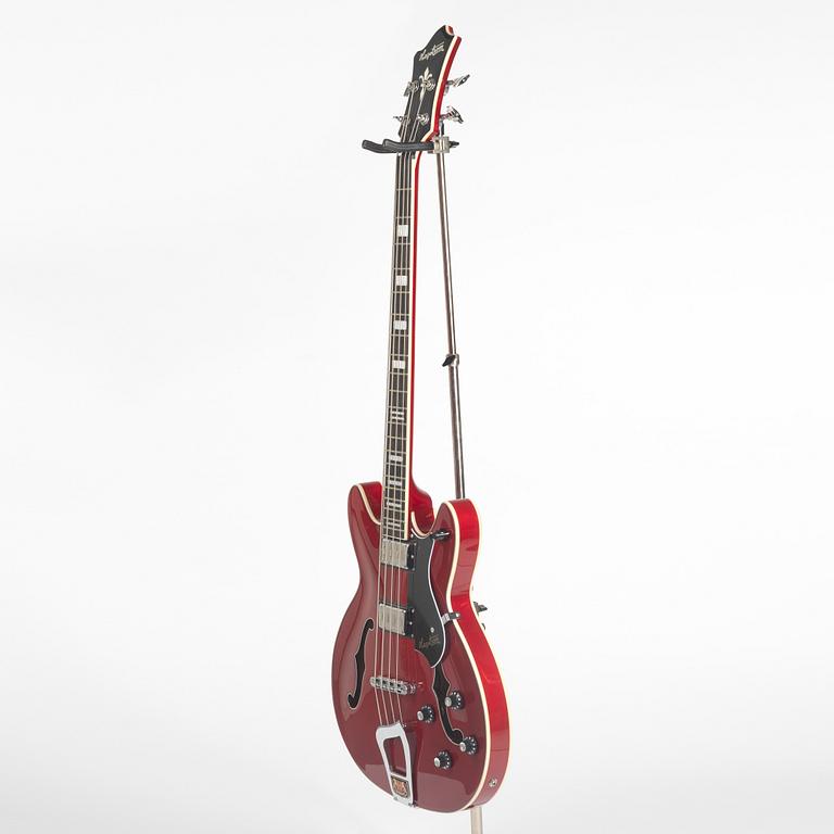 Hagström, "Viking", VIKB-WCT, semi-akustisk bas, Sverige, 2000-tal.