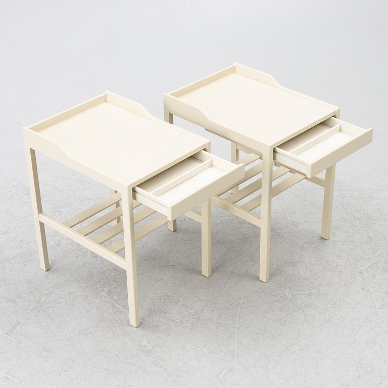 Bertil Fridhagen, bedside tables, a pair, Bodafors, 1960s.
