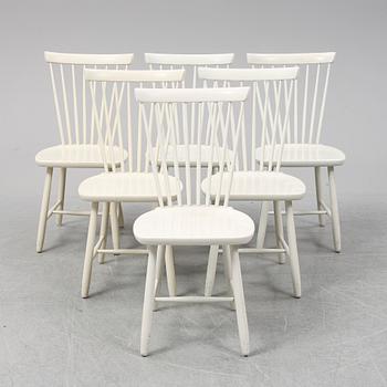 CARL MALMSTEN, stolar, 6 st, "Lilla Åland", 1960-tal.