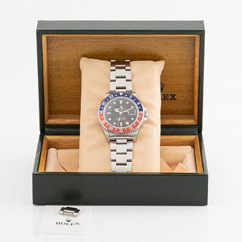 Rolex, Oyster Perpetual Date, GMT-Master, "Swiss Only Dial", wristwatch, ca 1998.