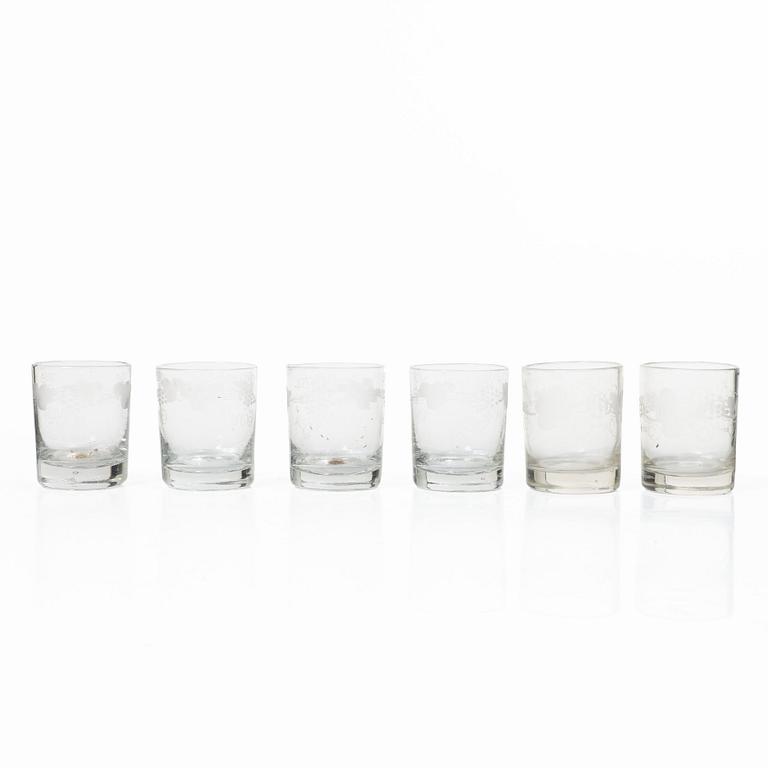 Selterglas, 12 st, tidigt 1800-tal.