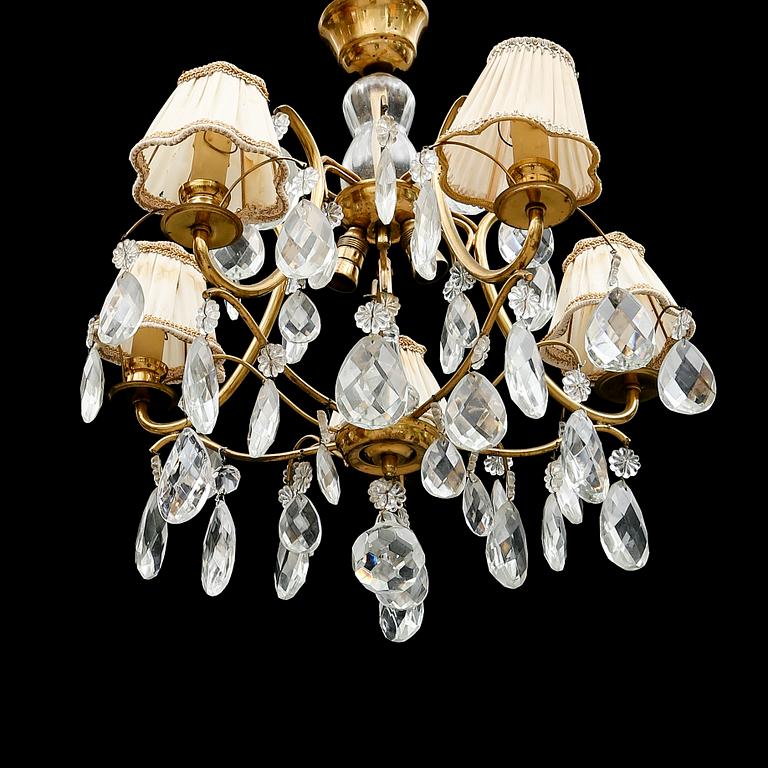LJUSKRONA, barockstil, 1900-talets första hälft. Höjd  ca 55 cm.