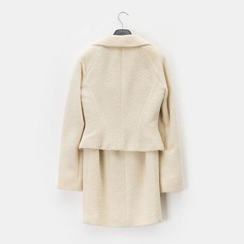 Jil Sander, a wool jacket and skirt, size 36.