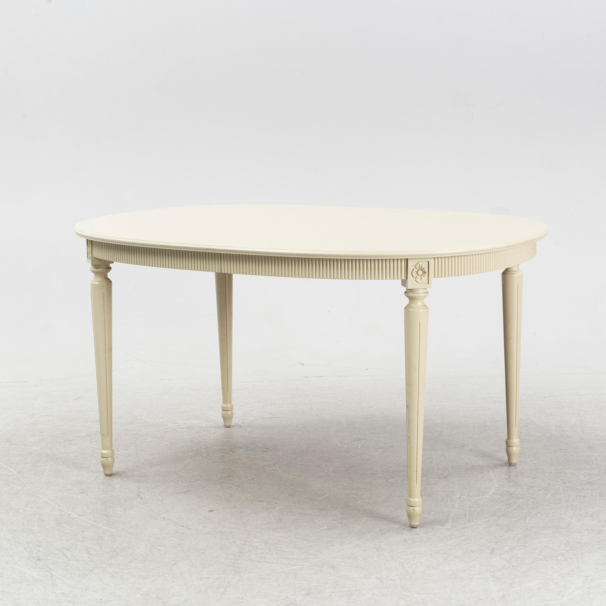 Matbord, Gustaviansk stil, Citymöbler, Tibro, 1979.