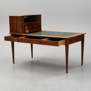 A late gustavian style writing desk, late 19th century.