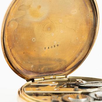 Fickur, 14K guld, 47 mm.