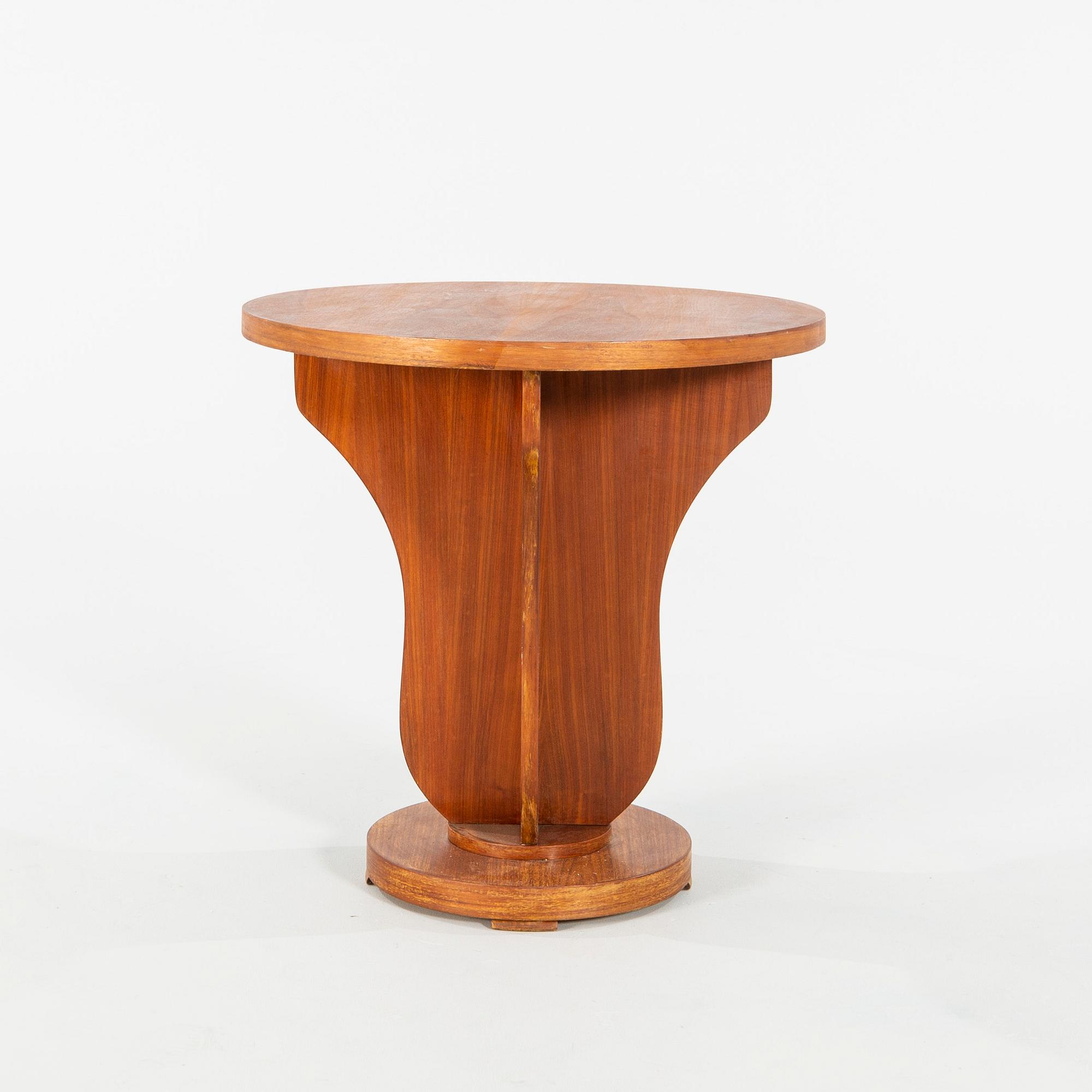 An Art Déco-style table, manufactured in modern times.