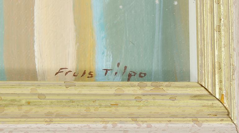 FRULS TILPO, blandteknik med collage. Signerad. Daterad 1997.