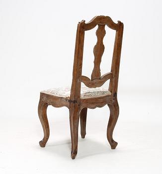 STOL, rokoko. Provinstillverkning, troligen Frankrike. 1700-talets slut.