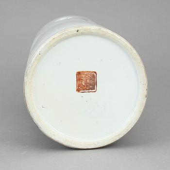 PERUKVAS, porslin, Kina, 1800/1900-tal.