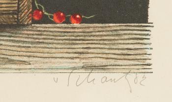 Philip von Schantz, color lithograph. Signed and dated -82, and numbered 43/190.