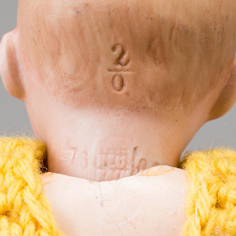 a HEUBACH porcelain doll "7602", Germany ca 1910.