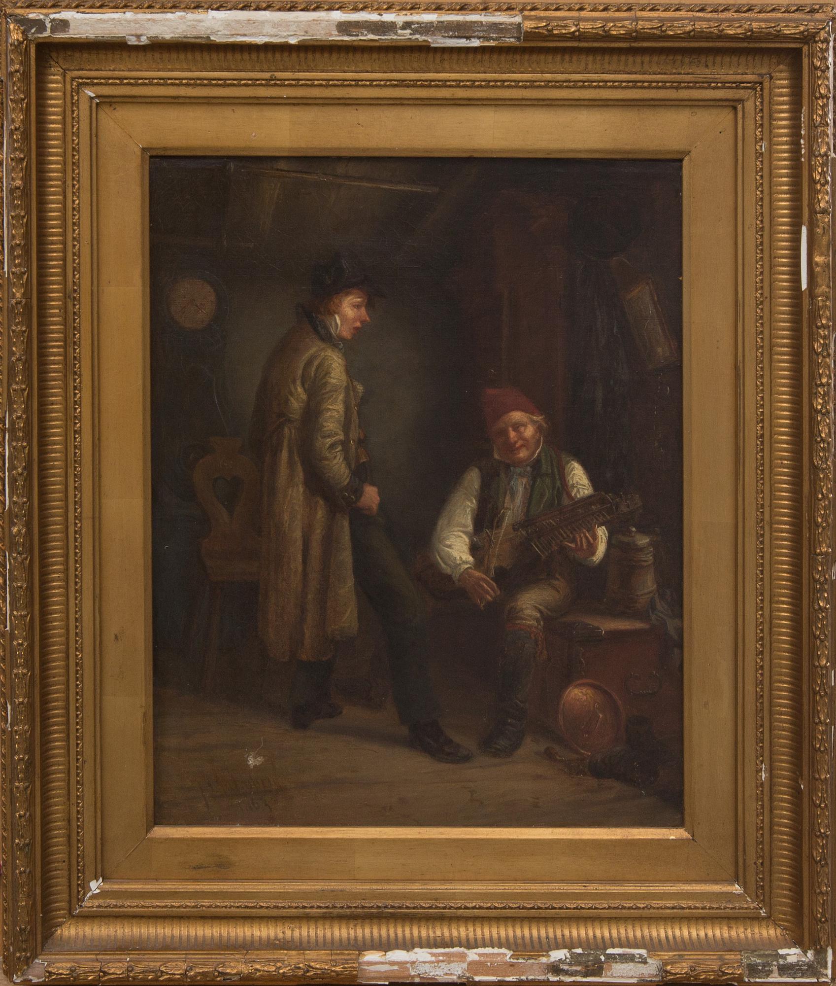 JOHAN JOSEF MALMBERG, troligen, olja på duk, signerad och daterad- 1863.