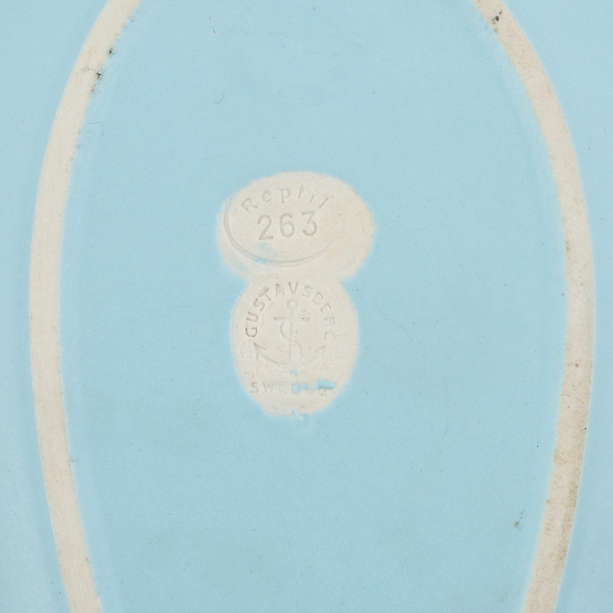Stig Lindberg, vaser och skålar, 5 st, "Reptil", Gustavsberg, 1953-63.