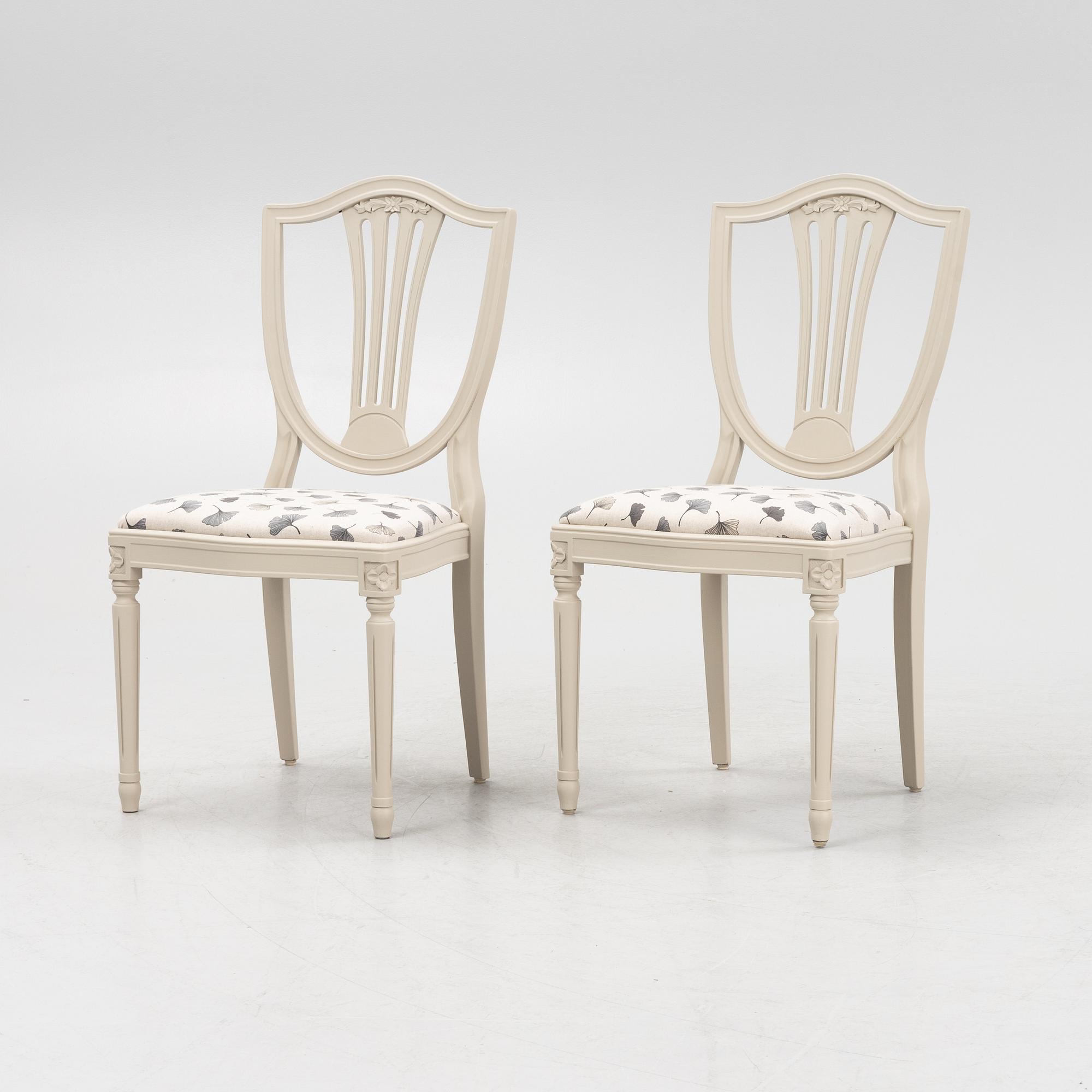 Matgrupp, 9 delar, gustaviansk stil, 1900-talets andra hälft.