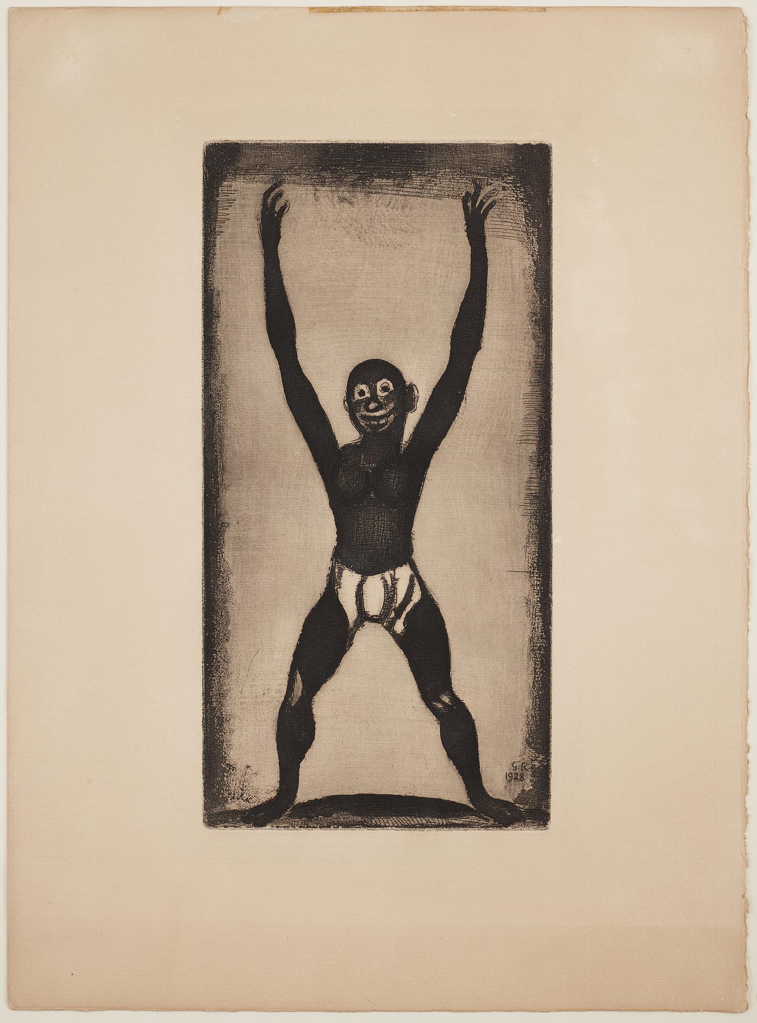 GEORGES ROUAULT, etching, signed and dated 1928 in the plate.