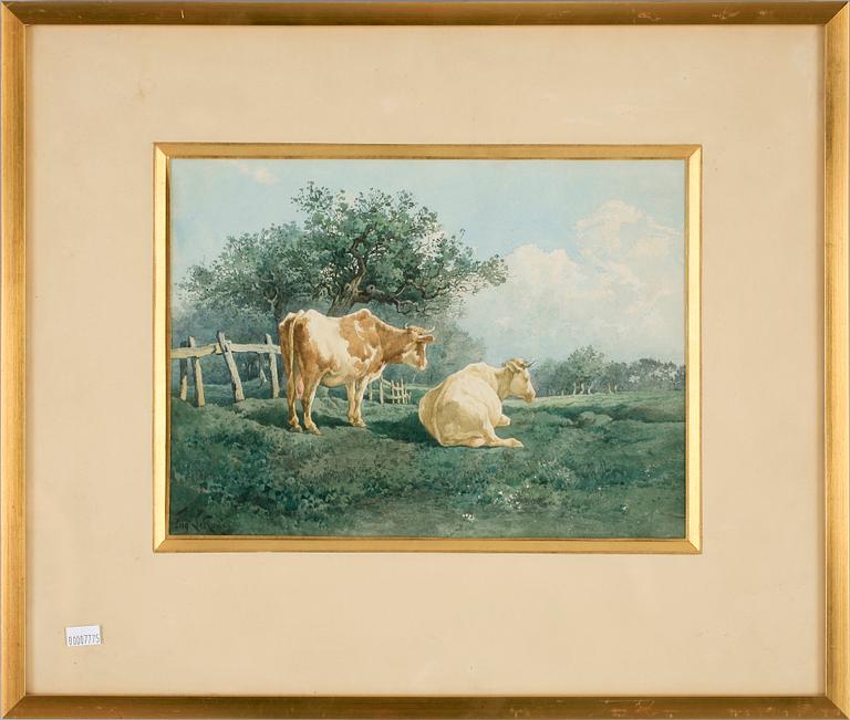 EUGENE LEROUX, tillskriven, gouache, bär sign.