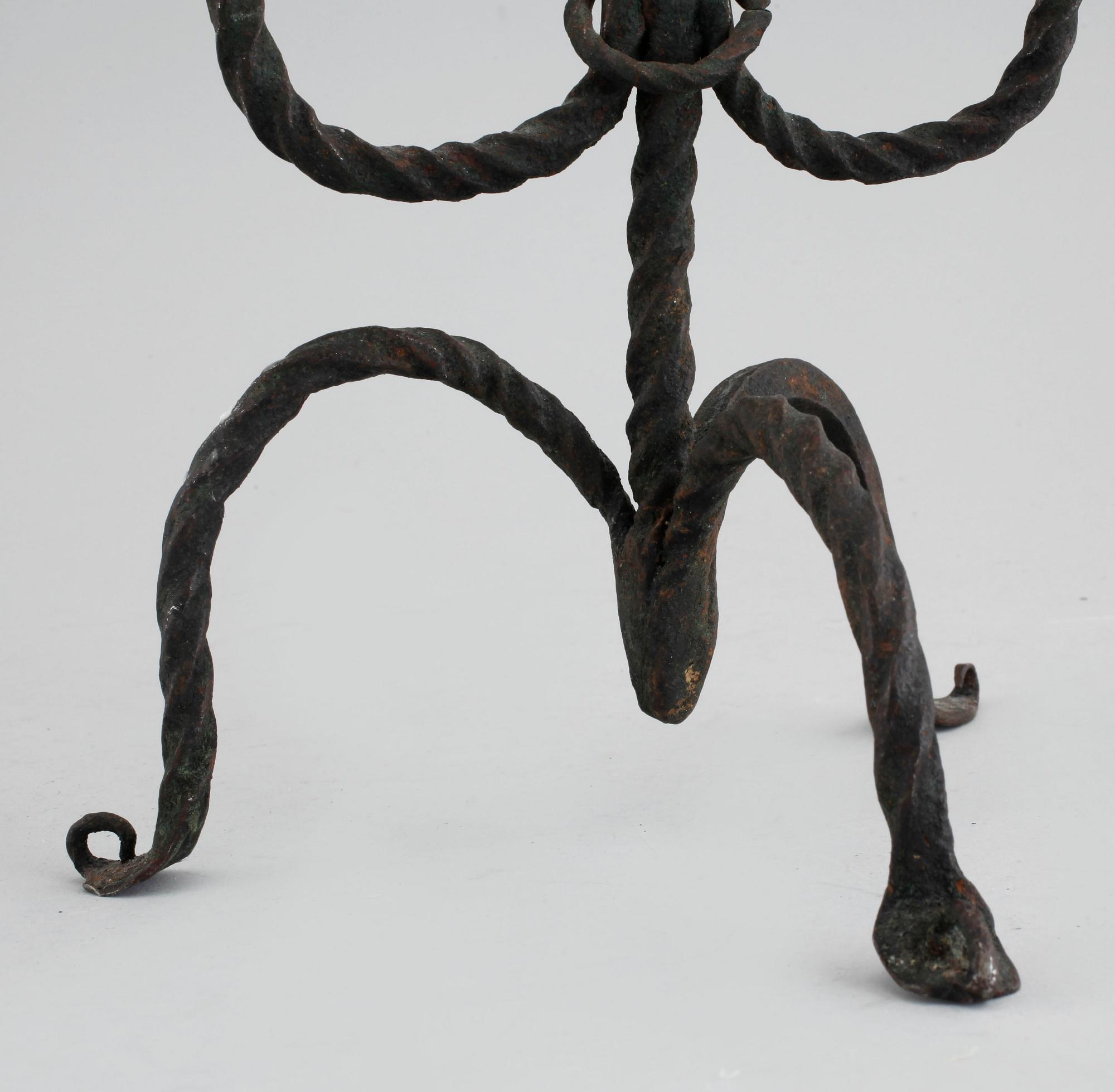 LJUSSTAKE, smide, 1700-tal.
